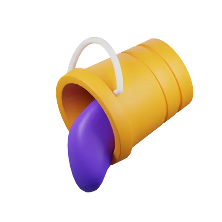 Bucket Fill  3D Icon