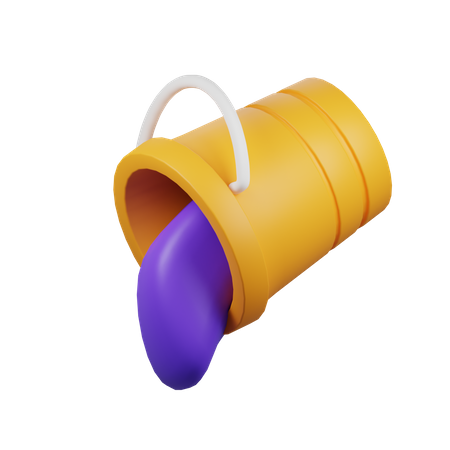 Bucket Fill  3D Icon