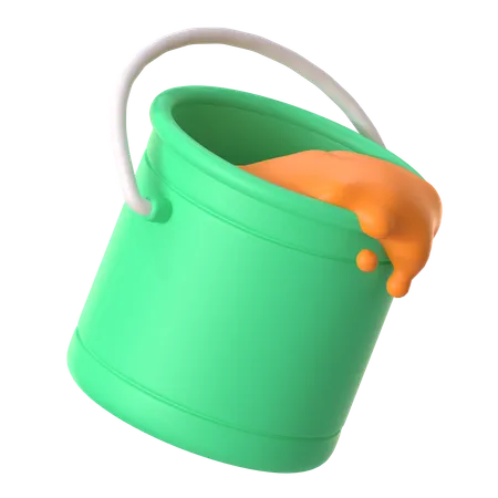 Bucket paint  3D Icon