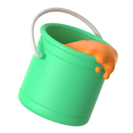 Bucket Paint  3D Icon