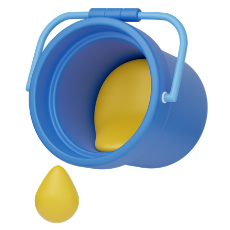 Bucket Paint  3D Icon