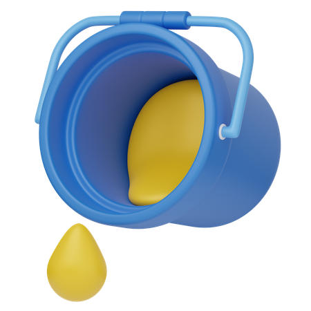 Bucket Paint  3D Icon