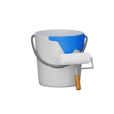 Bucket Roller  3D Icon