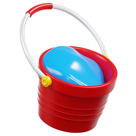 Bucket Water  3D Icon