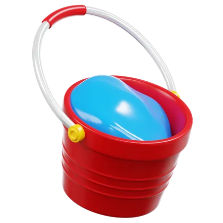 Bucket Water  3D Icon