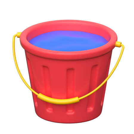 Bucket Water  3D Icon