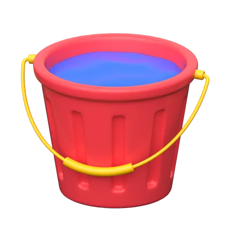 Bucket Water  3D Icon