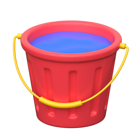 Bucket Water  3D Icon