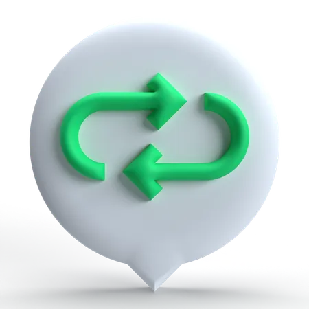 Bucle de retroalimentación  3D Icon