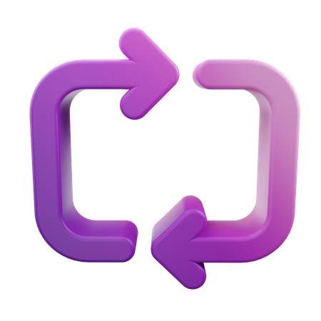 Flecha de bucle  3D Icon