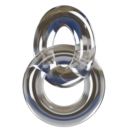 Forma abstracta de bucle  3D Icon