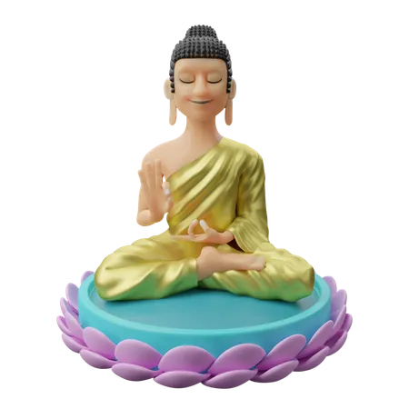 Buddha  3D Illustration