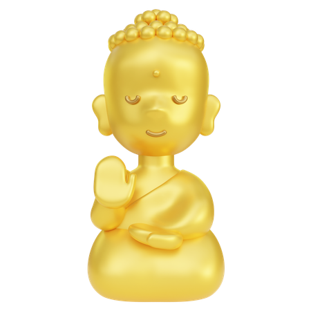 Buddha-Figur  3D Icon