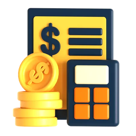 Budget  3D Icon