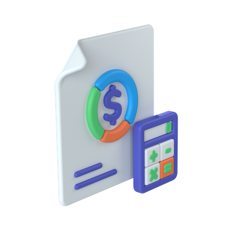 Budget  3D Icon