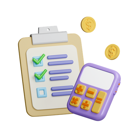 Budget Accounting  3D Icon