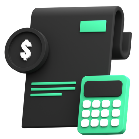 Budget Accounting  3D Icon