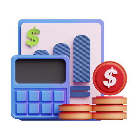 Budget Accounting  3D Icon