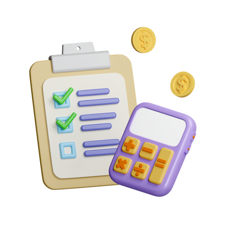 Budget Accounting  3D Icon
