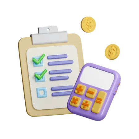 Budget Accounting  3D Icon