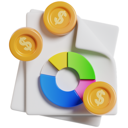 Budget Allocation Visualization  3D Icon