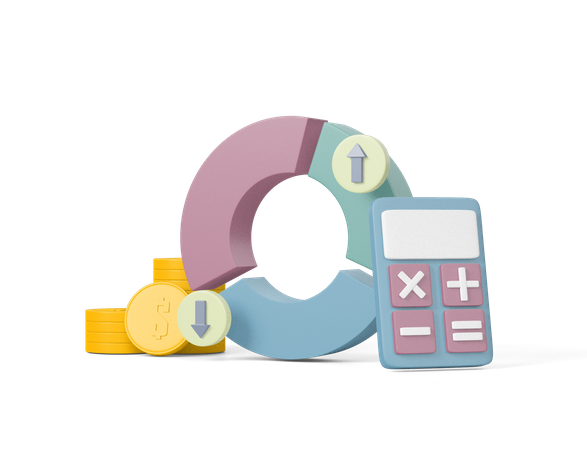 Budget Analysis  3D Icon