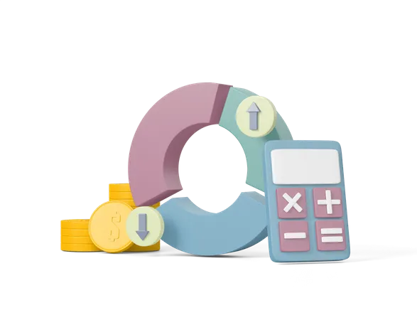 Budget Analysis  3D Icon