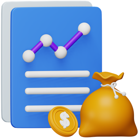 Budget Analysis  3D Icon