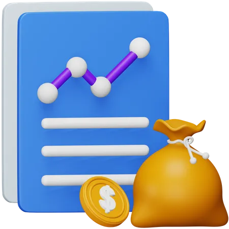 Budget Analysis  3D Icon