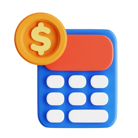 Budget calculation  3D Icon