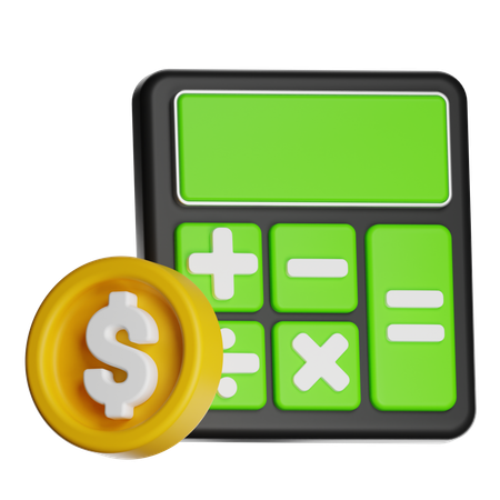 Budget Calculation  3D Icon