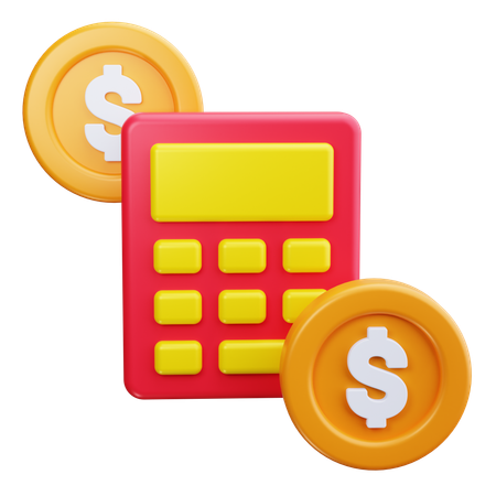 Budget Calculation  3D Icon