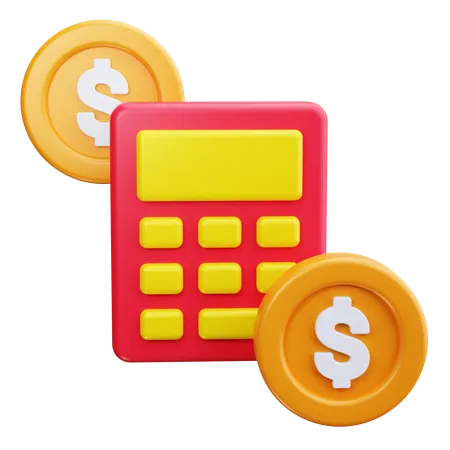 Budget Calculation  3D Icon