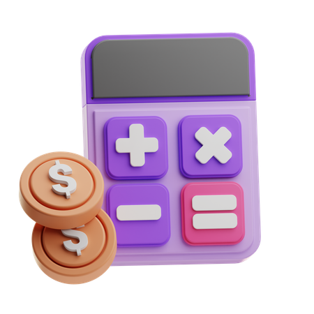 Budget Calculation  3D Icon