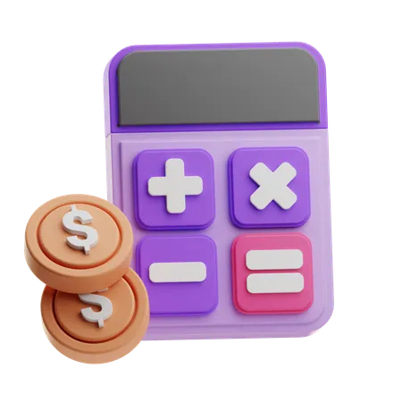 Budget Calculation  3D Icon