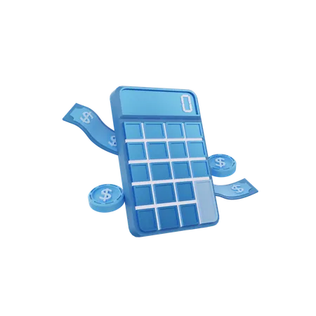 Budget Calculation  3D Icon