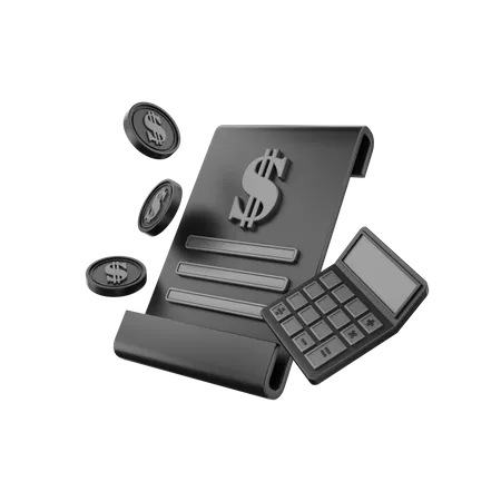 Budget Calculation  3D Icon