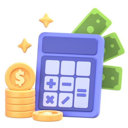 Budget Calculation  3D Icon