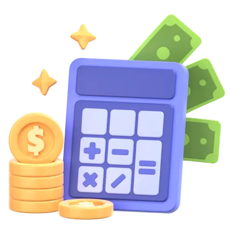 Budget Calculation  3D Icon