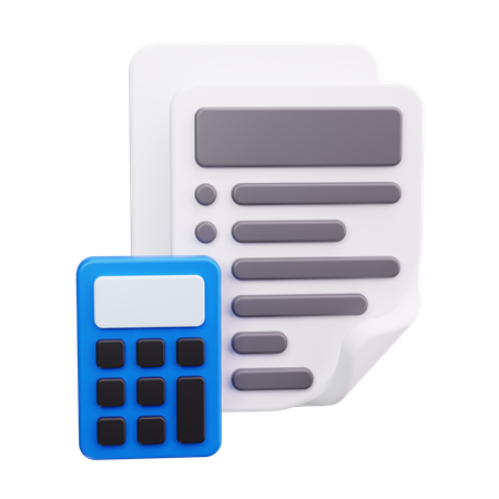 Budget Calculation  3D Icon