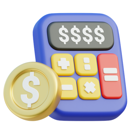 Budget Calculation  3D Icon