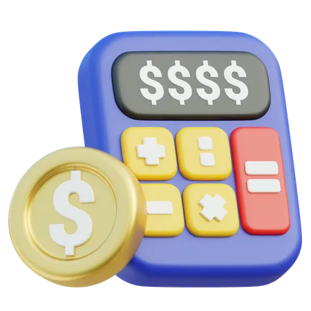 Budget Calculation  3D Icon