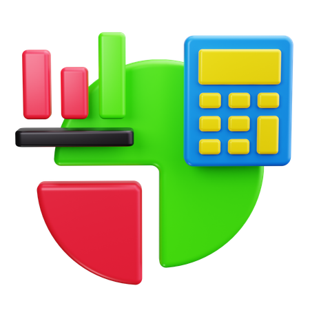 Budget Calculation  3D Icon