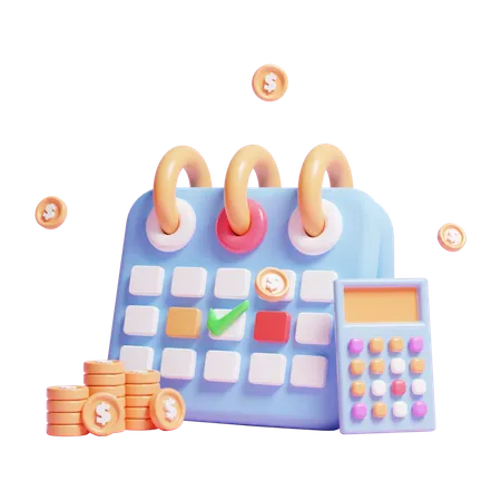 Budget Calculation  3D Icon