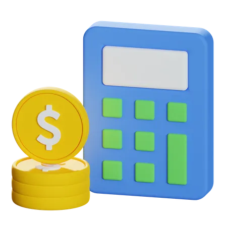 Budget Calculation  3D Illustration