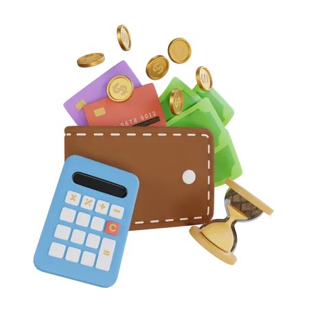 Budget Calculation  3D Illustration