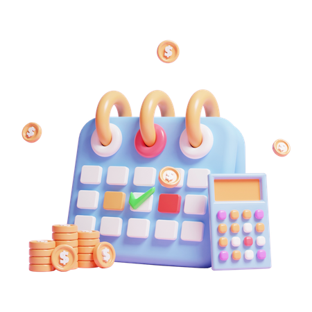 Budget Calculation  3D Icon
