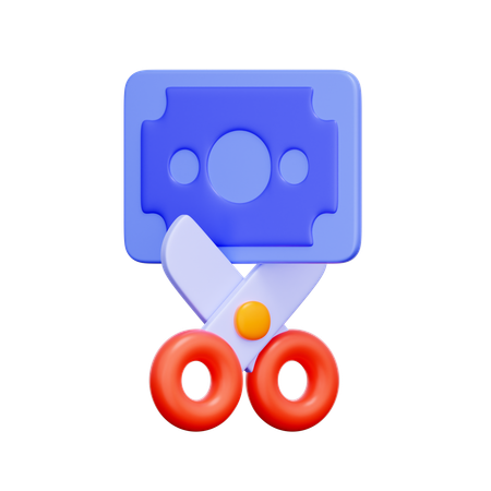 Budget Cut  3D Icon