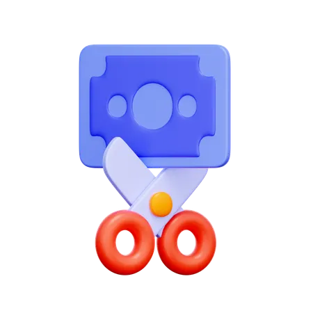 Budget Cut  3D Icon