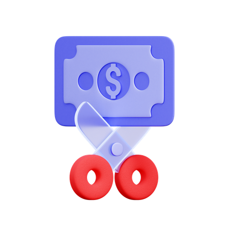 Budget Cut  3D Icon